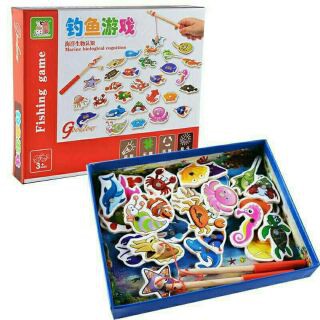 Đồ chơi Bộ câu cá gỗ nam châm 32 chi tiết