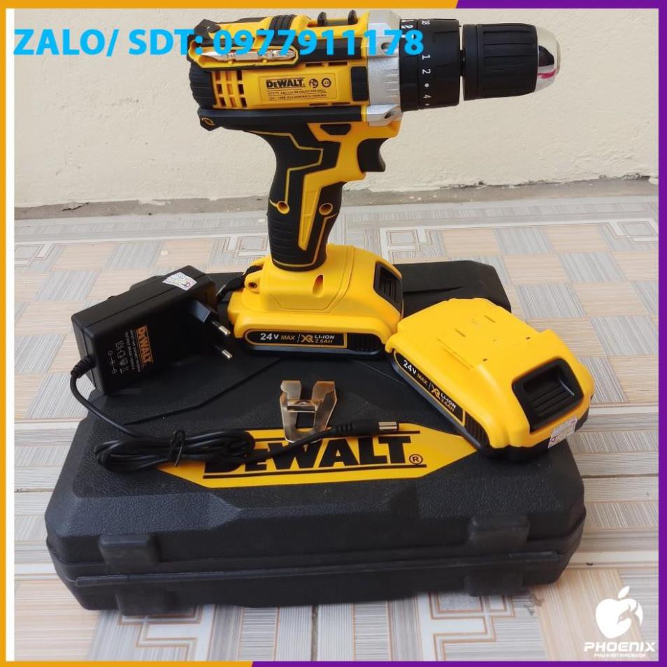 máy khoan dewalt 24v 🔥 ( SIÊU RẺ ) 🔥 LÕI ĐỒNG  BỀN BỈ , 3 CHỨC NĂNG