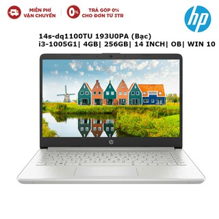 Laptop hp 14s-dq1100tu 193u0pa i3-1005g1| 4gb| 256gb| 14 inch| ob| win 10