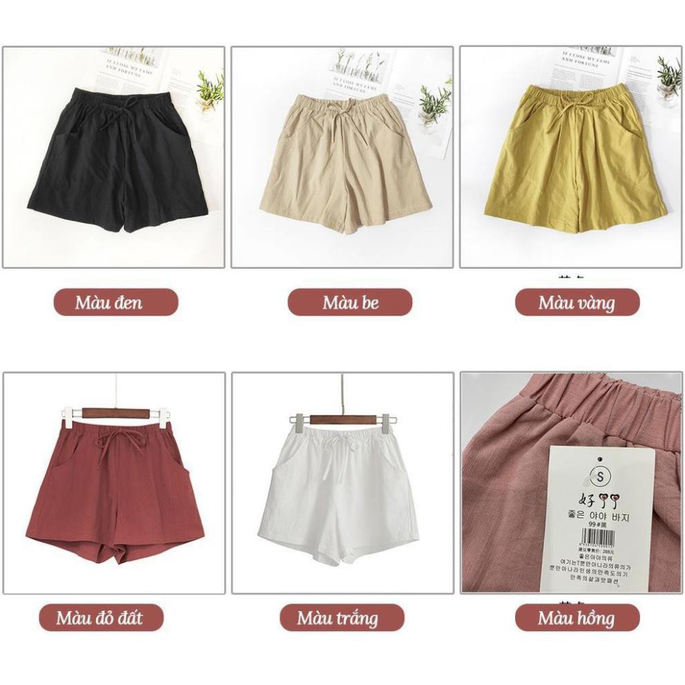 Quần short nữ ống rộng, chất đũi Freesize | BigBuy360 - bigbuy360.vn