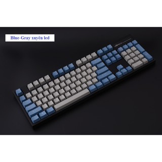 Set Keycap PBT White Doubleshot xuyên led (có hỗ trợ layout Corsair)
