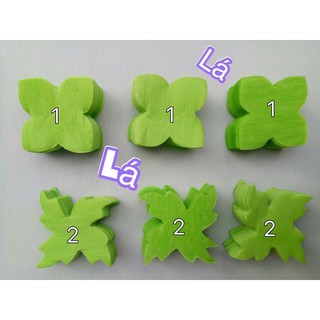 bộ lá trong bộ hoa giấy lụa lớn
