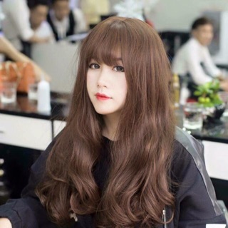 Tóc giả nguyên đầu sóng nhẹ tặng lược + lưới