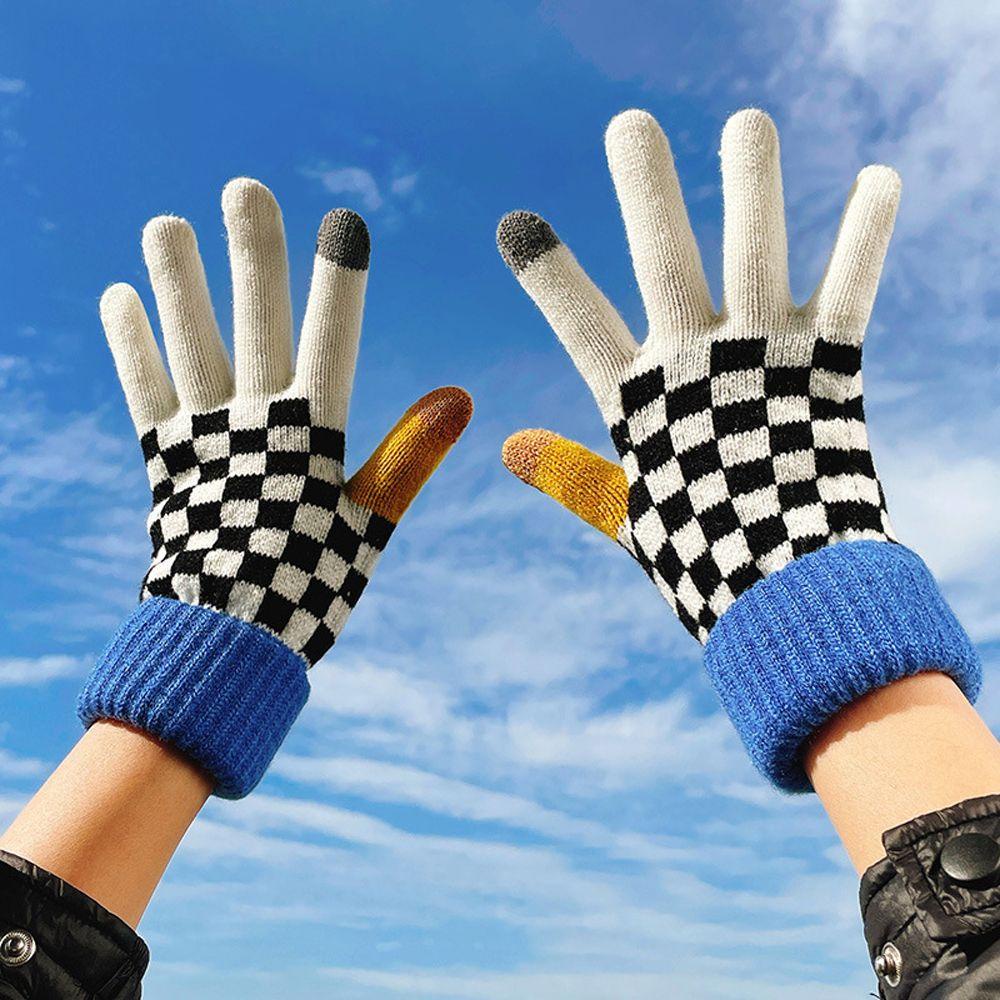 1 Đôi Găng Tay Giữ Ấm Thời Trang Có Thể Chạm Màn Hình Cảm Ứng