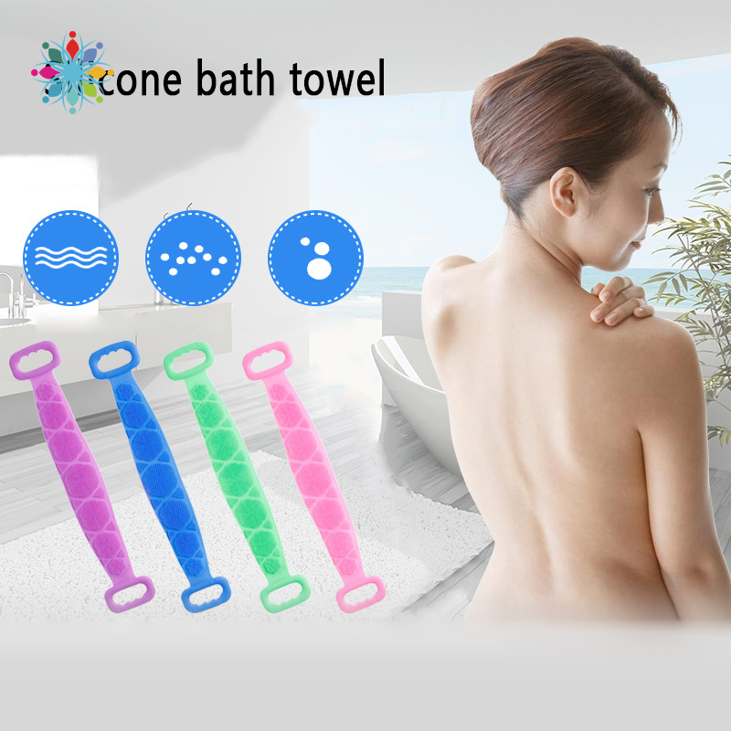 Scrubbing Silicone Bath Towel Bathing Back Massage Bathing Brush Wholesale Environmental Friendly YKT