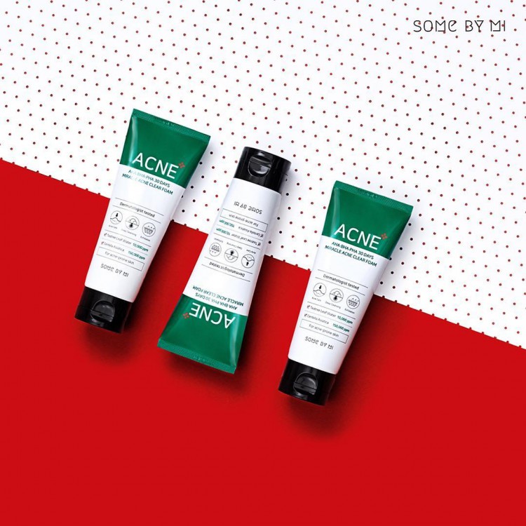 Sữa Rửa Mặt Some By Mi AHA.BHA.PHA 30 Days Miracle ACNE Clear Foam 100ml