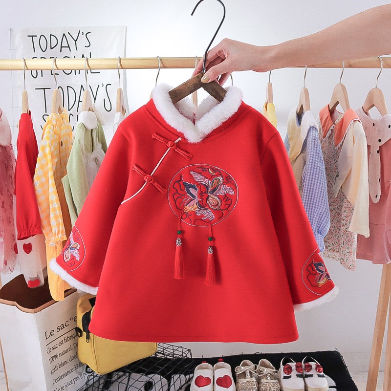 Đầm công chúa thêu họa tiết thời trang xinh xắn dành cho bé gái