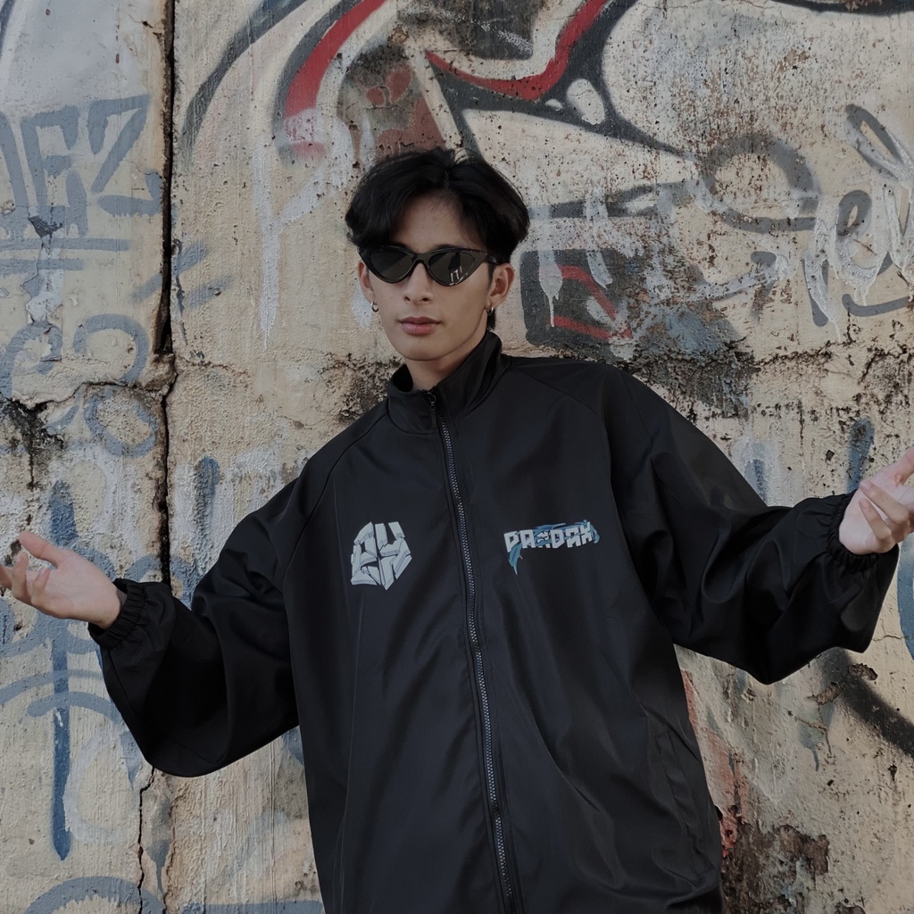 Áo khoác dù PANDAX water racing , jacket nam nữ , windbreaker local brand unisex , áo gió form rộng chống nắng không mũ