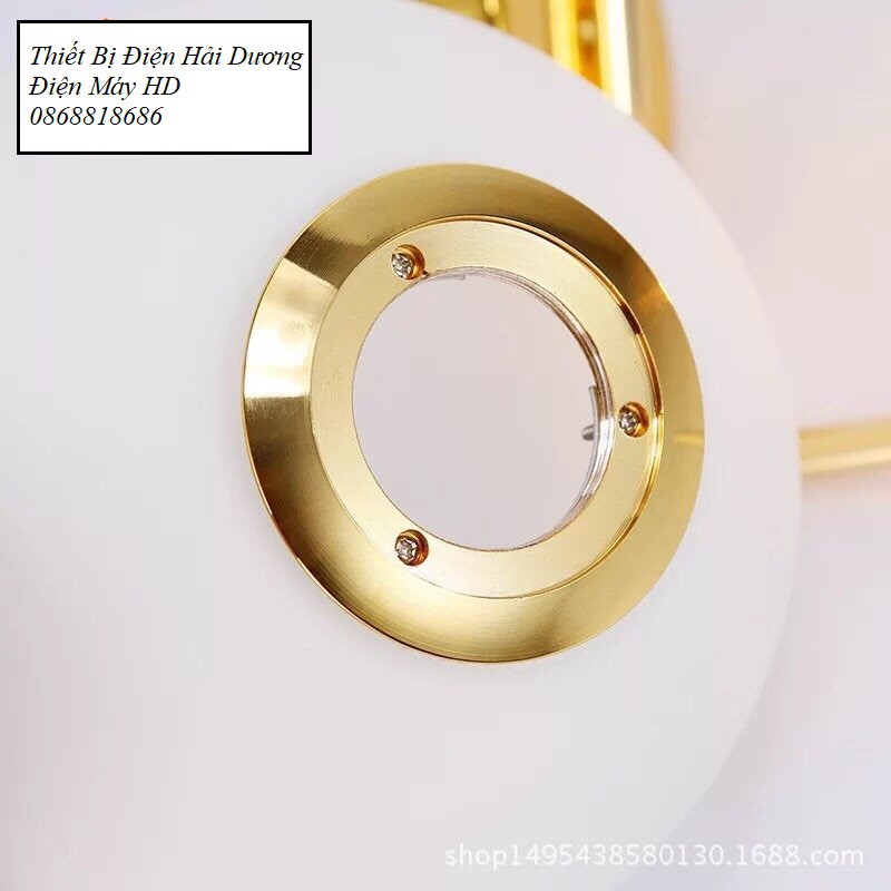 Đèn thả trần mặt trăng TN158 hiện đại - Chao thủy tinh cao cấp - Tô điểm không gian sống-Bảo hành 12 tháng-Bao Gồm Bóng