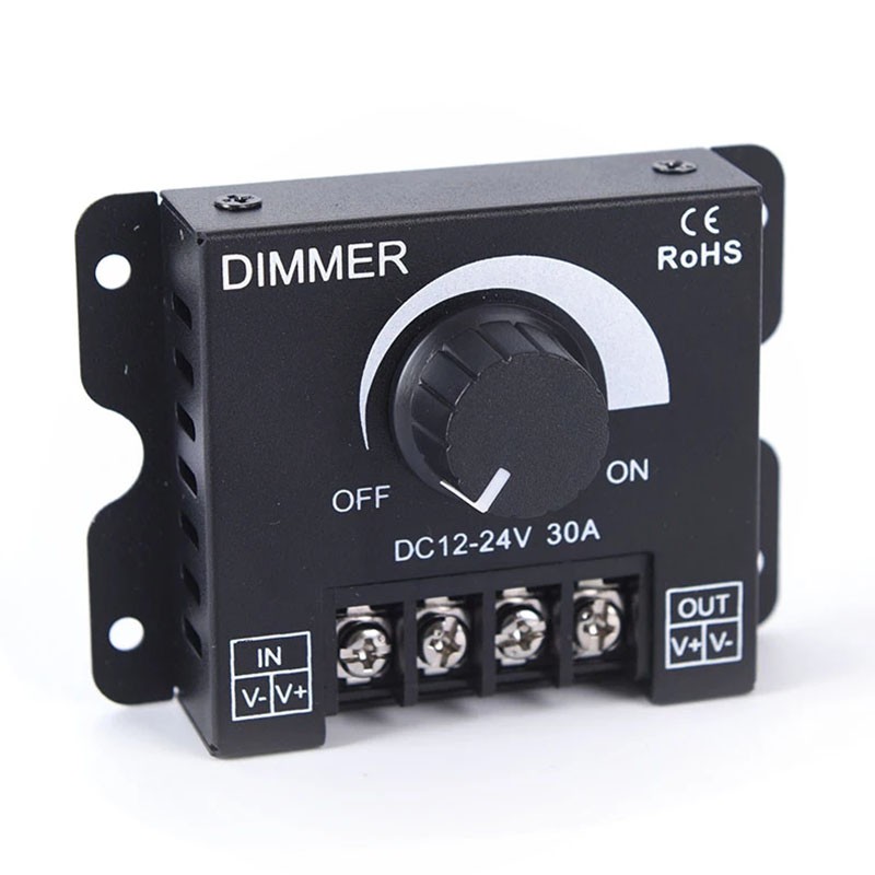 1 Bộ Điều Khiển Đèn LED Dây 30A DC 12V 24V 360W