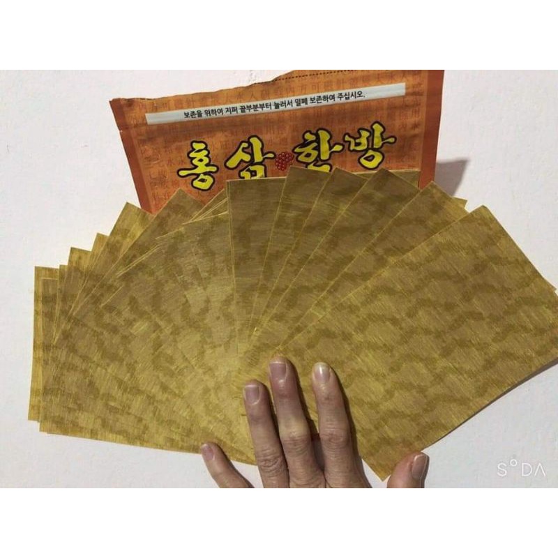 Combo 50 miếng dán hồng sâm Hàn Quốc