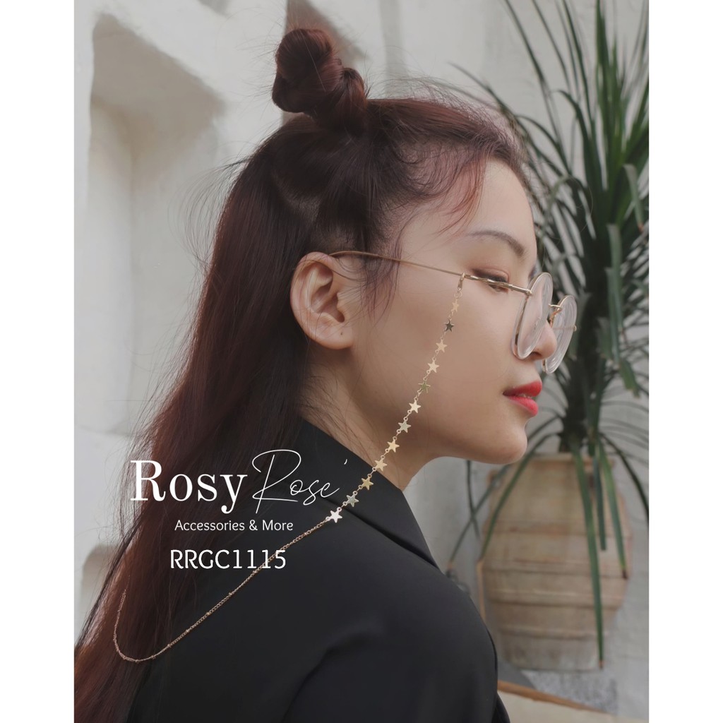 DÂY ĐEO MẮT KÍNH/ KHẨU TRANG THỜI TRANG ROSY ROSE' - HÌNH NGÔI SAO - PHONG CÁCH HÀN QUỐC