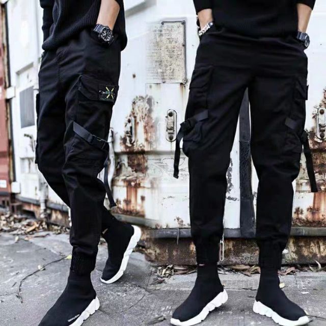 (Sẵn camo đậm L) Quần jogger túi hộp unisex nam nữ boxpant ulzzang camo hiphop