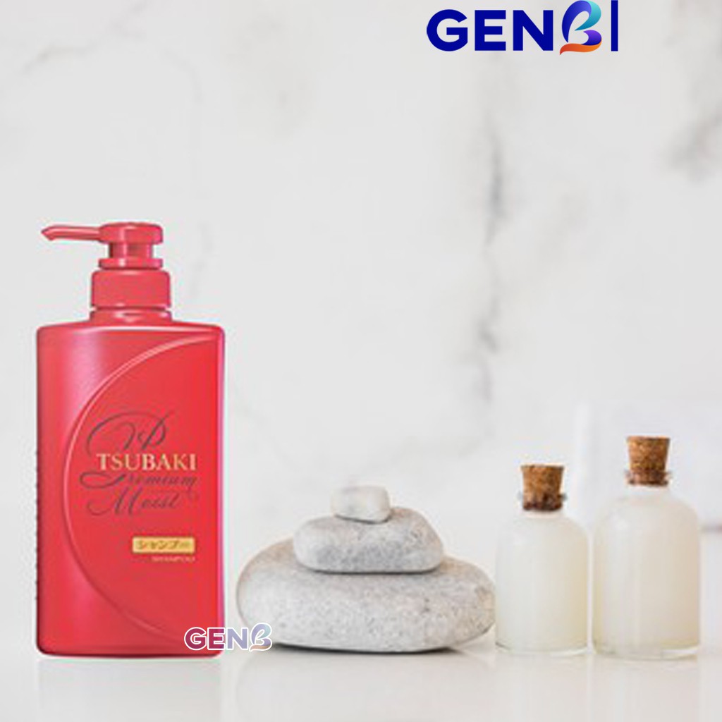 Dầu Gội Đầu Tsubaki Premium Moist Shampoo 490ml Tinh Dầu Dưỡng Ẩm Chăm Sóc Phục Hồi Tóc Shiseido Nhật Bản - Mỹ phẩm GENB