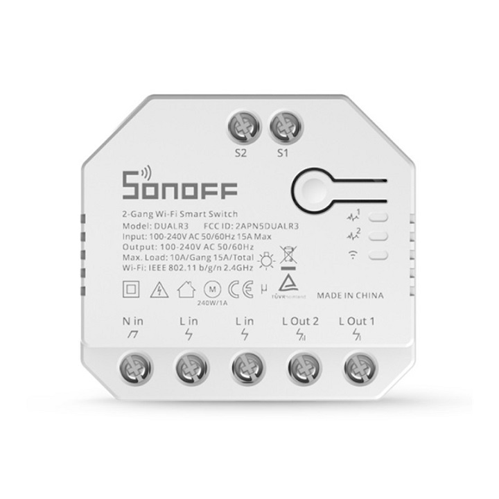 Công Tắc Thông Minh Điều Khiển Sonoff Dual - R3