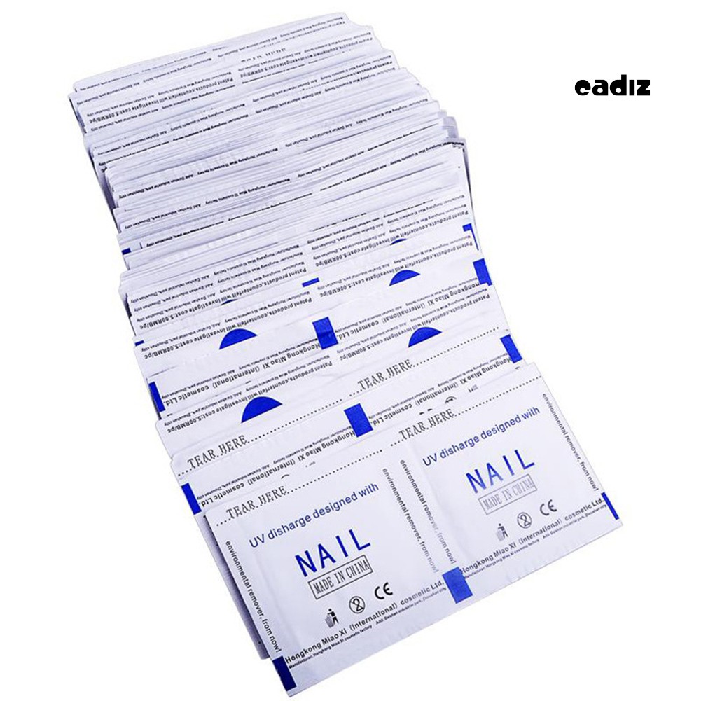 [Hàng mới về] Hộp 100 miếng tẩy sơn móng tay sử dụng một lần tiện dụng