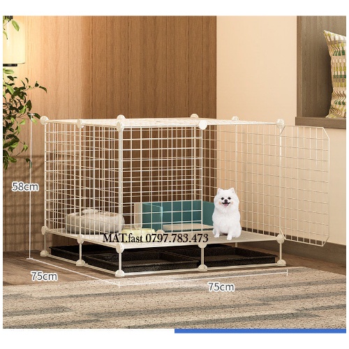 Chuồng mèo giá rẻ lắp ghép lưới sắt đa năng nuôi thú cưng thỏ, bọ ú, sóc