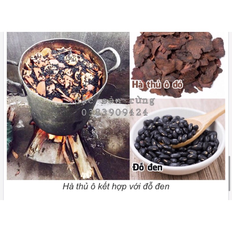 Hà Thủ Ô Đỏ Khô Đã Sơ Chế  - Giúp Đe.n Tóc Đẹp Da - ĐSR