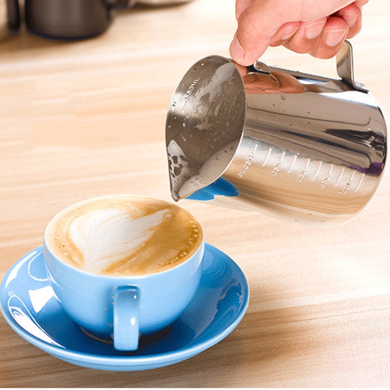 ⚡Hàng Sẵn Có⚡Bình Rót Sữa Bằng Thép Không Gỉ Dùng Làm Cà Phê Cappuccino &amp; Latte Espresso