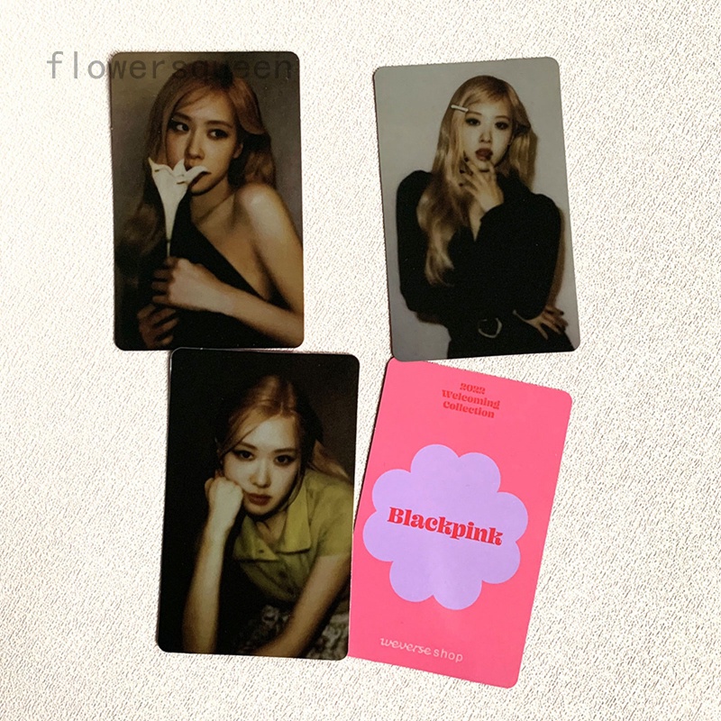 flowersqueen Bộ Sưu Tập Thẻ Ảnh 2022 Nhóm Nhạc Kpop Blackpink Độc Đáo