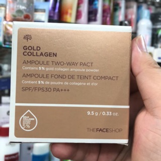 Phấn Nén Gold Collagen Ampoule Two- way pact SPF/ FPS30 PA+++ 9.5g