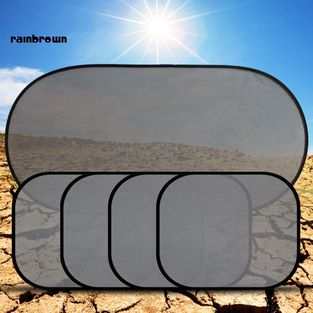 Tấm hít cửa sổ che nắng chống tia UV cho xe hơi kèm phụ kiện tiện dụng