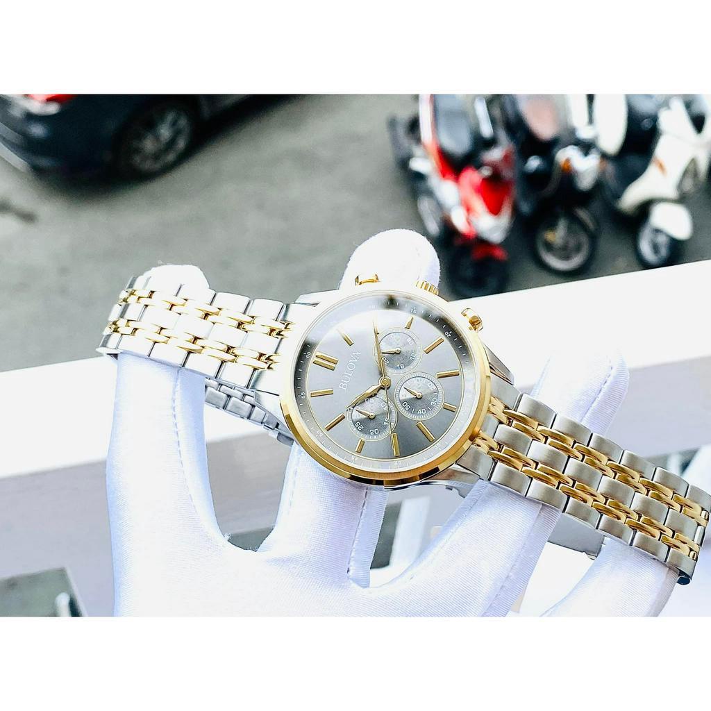 Đồng Hồ Nam BULOVA 98A215 Quartz Chronograph Chính Hãng Tặng Dây Da Cao Cấp