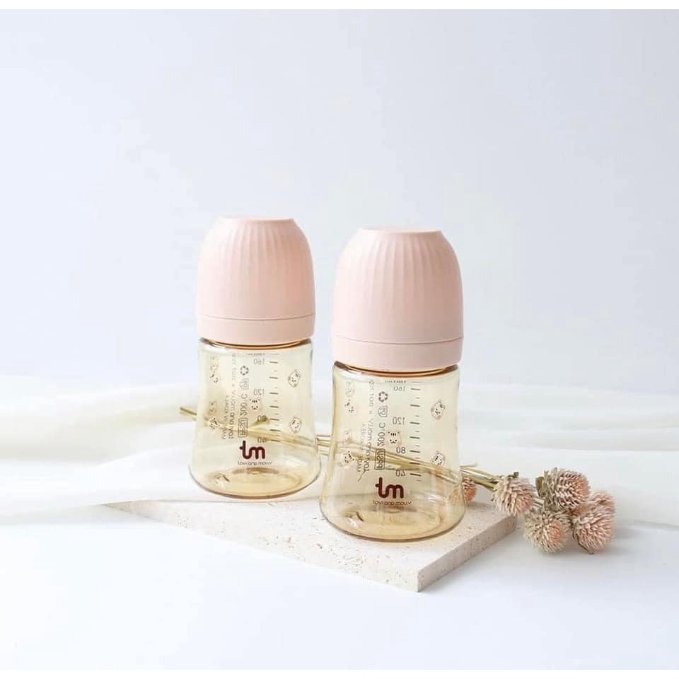 TOVI AND MOLLY - Phiên bản Thỏ &amp; Sóc - Bình sữa Nội Địa Hàn - Hàng chính hãng - 180ML &amp; 280ML - được chọn núm ti