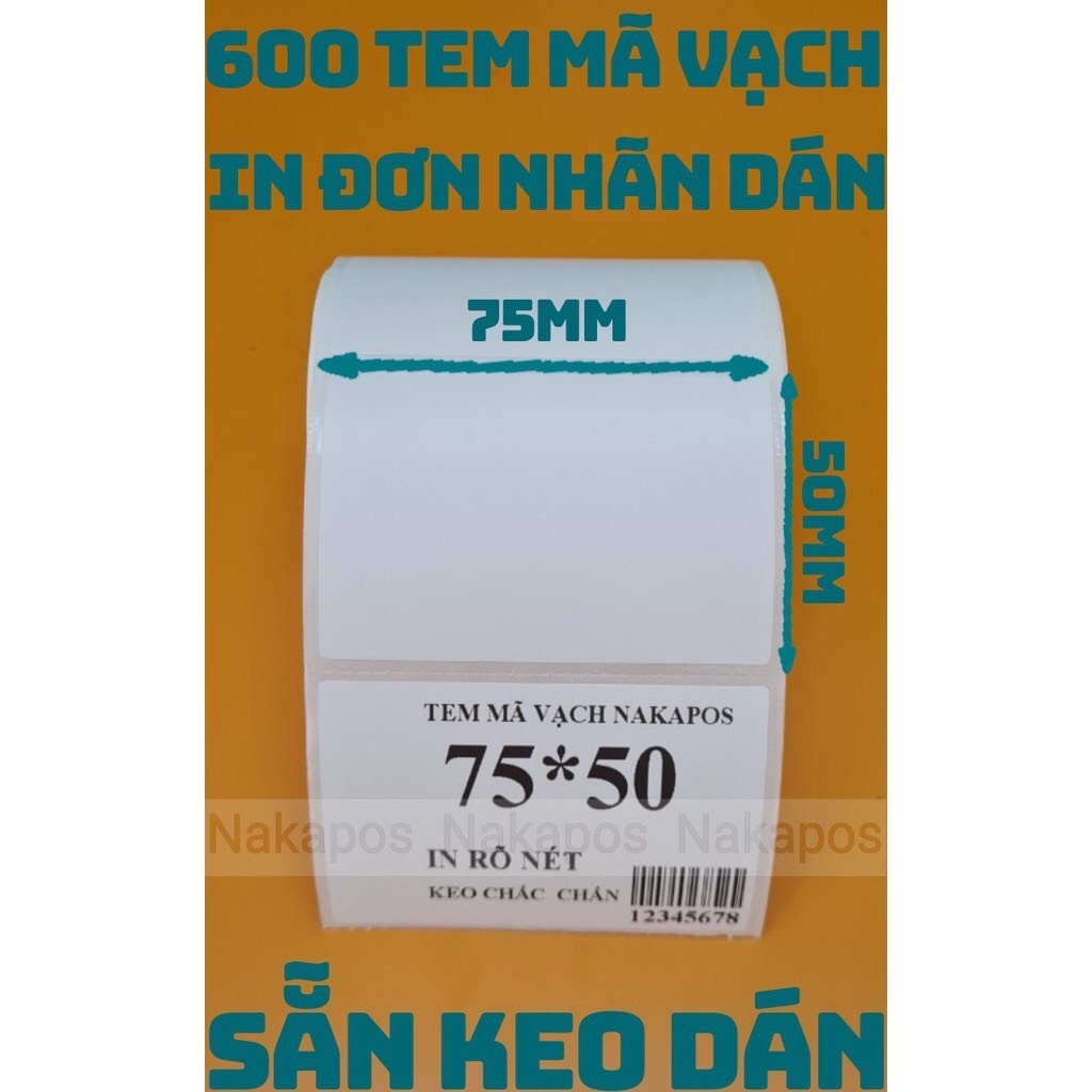 Decal nhiệt in tem nhãn 75x50mm-chất lượng -giá rẻ