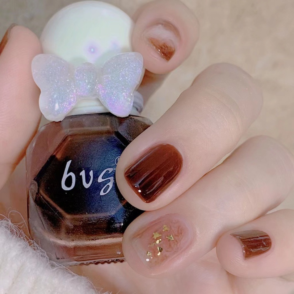 Sơn Móng Tay Gel Thạch Bvg Sơn Móng Tay Kim Cương Nhỏ 10Ml Sơn Móng Tay Không Nung Nước Thấm Nước Lâu Trôi, Nhanh Khô, Làm Trắng, Xé Móng Okase