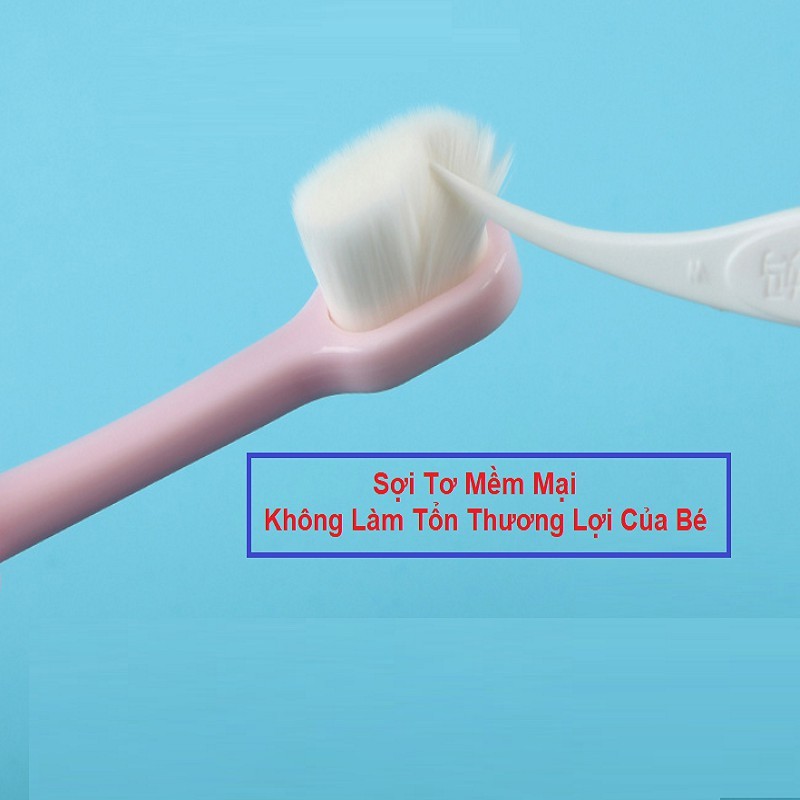 Bàn Chải Đánh Răng Cho Bé Từ 2 Đến 10 Tuổi Sợi Lông Tơ Siêu Mềm