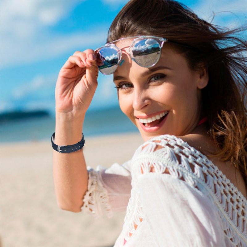 Dây Đeo Bằng Da Chống Mồ Hôi Cho Đồng Hồ Thông Minh Watch Fit 2 CBand