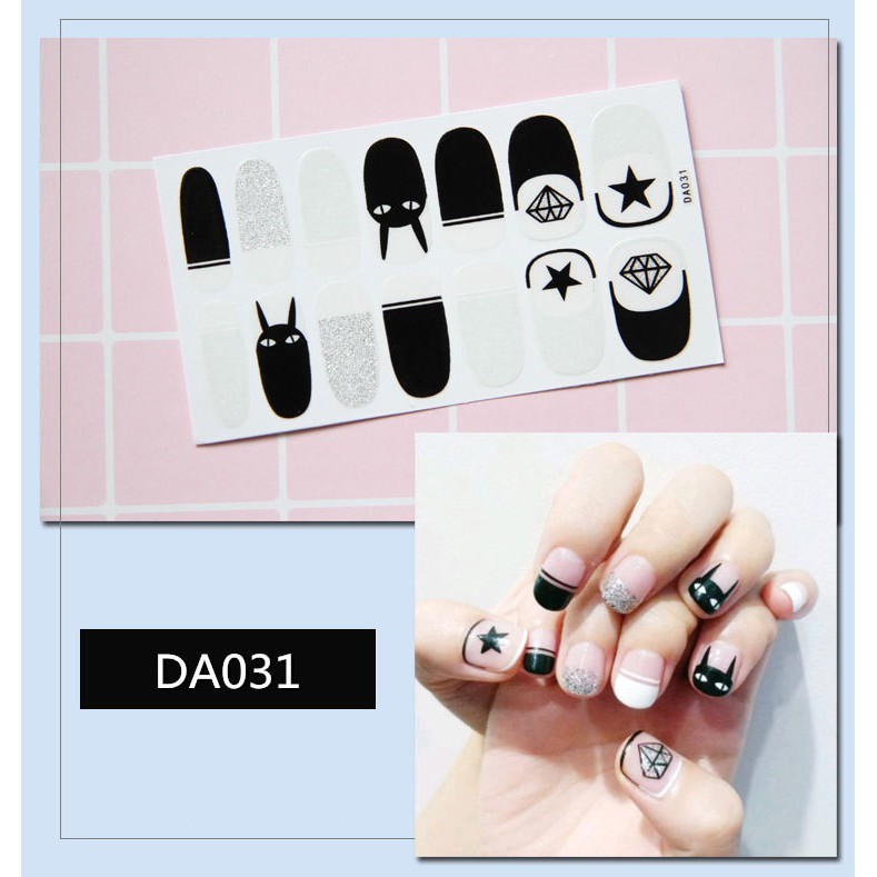 MIẾNG STICKER DÁN MÓNG TAY XINH NHIỀU MẪU