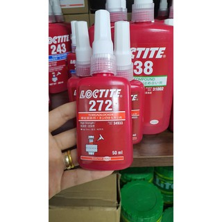 KEO DÁN KHÓA REN BULONG LOCTITE 272 MEDIUM STRENGTH OIL TOLERANT THREADLOCKER 50ML