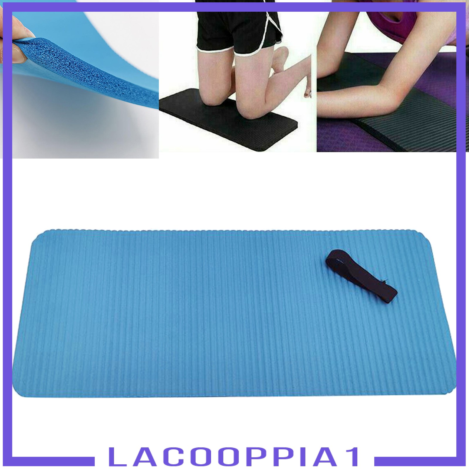 Thảm Tập Yoga Chống Trượt Kích Thước 60x25cm Kích Thước 1cm