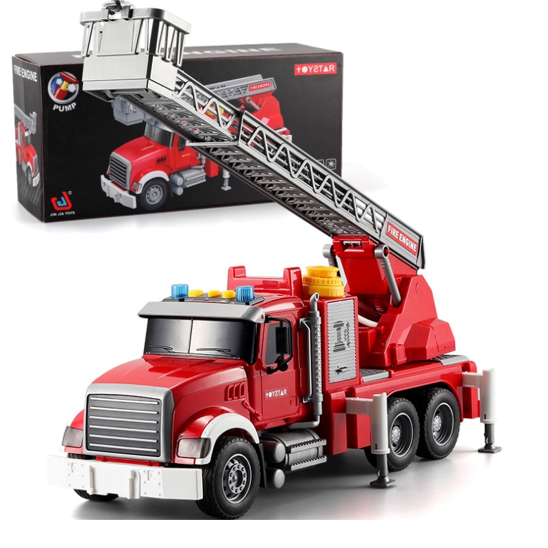Xe cứu hỏa mô hình cỡ lớn đồ chơi trẻ em phun được nước thật