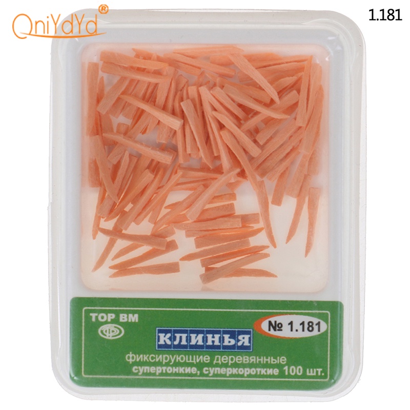 Kqhl # Bộ 100 Miếng Gỗ Chêm Cố Định Nha Khoa