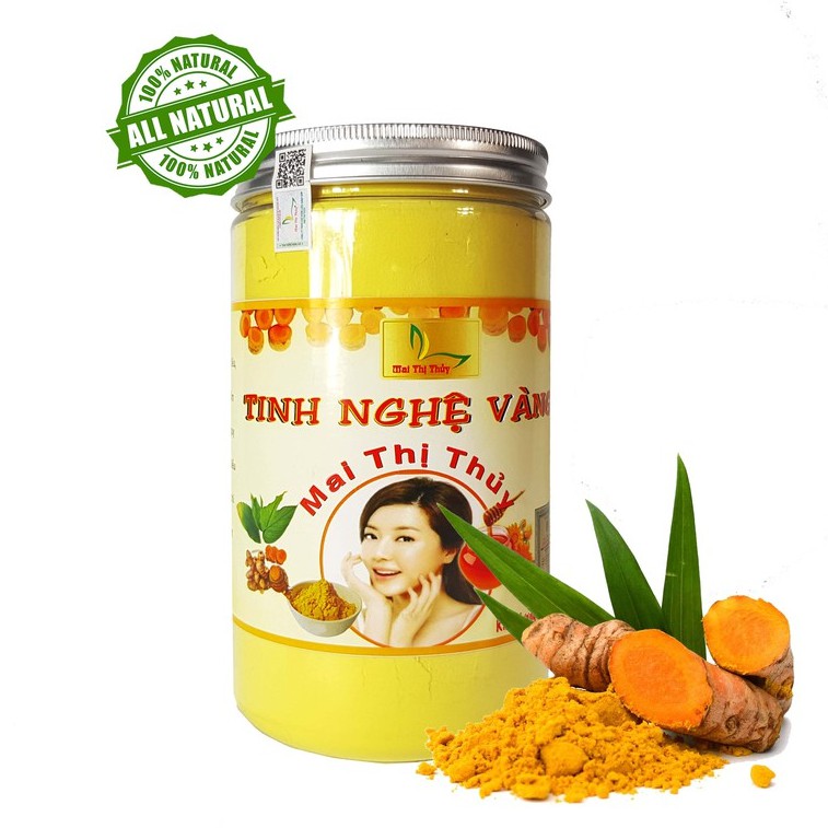 Tinh Bột Nghệ Vàng 500g Nguyên Chất 100% - Hỗ trợ ngăn ngừa các triệu chứng về dạ dày, làm đẹp da