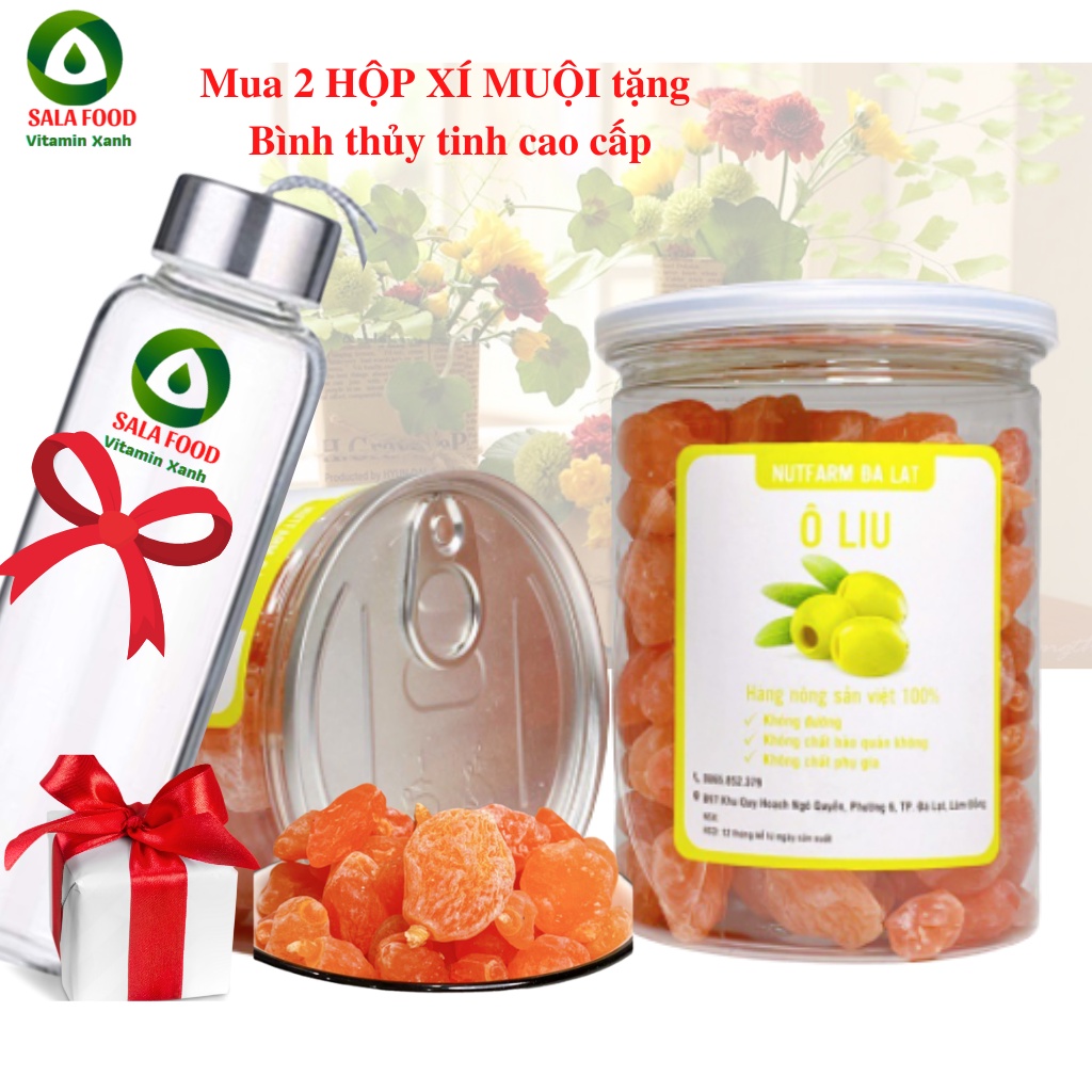 400GR XÍ MUỘI KHÔNG HẠT Ô LIU DÂU CHUA NGỌT LOẠI 1 - TRÁI CÂY SẤY KHÔNG ĐƯỜNG NUTFARM - ĐẶC SẢN ĐÀ LẠT
