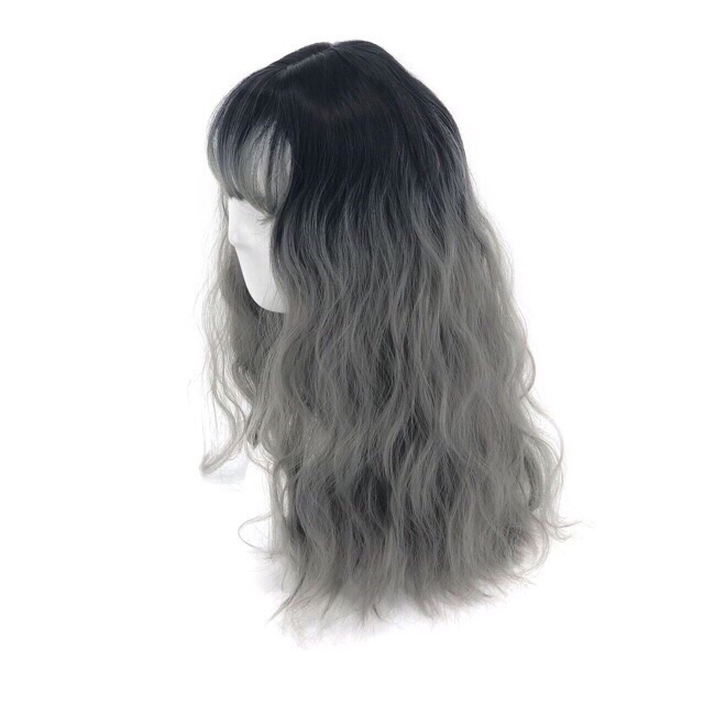 Tóc giả nguyên đầu xù sóng❤️ -ảnh thật-freeship