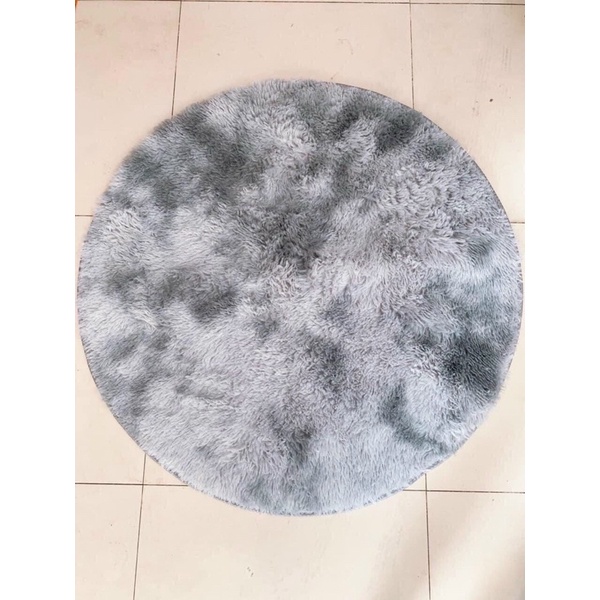 Thảm lông tròn trải sàn, thảm Lông Loang Tròn Trang Trí  Chụp Hình ( Đường Kính 1M x 1M)