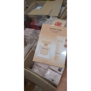 SET NƯỚC HOA + DƯỠNG THỂ NARCISO POUDREE