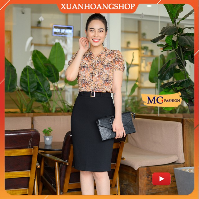 Áo Sơ Mi Nữ Đẹp Mc Fashion, Màu ( Xanh Đỏ Tím Trắng ), Kiểu Dáng Công Sở, Tay Ngắn Cộc, Dài, Lỡ, Lửng, Ta981