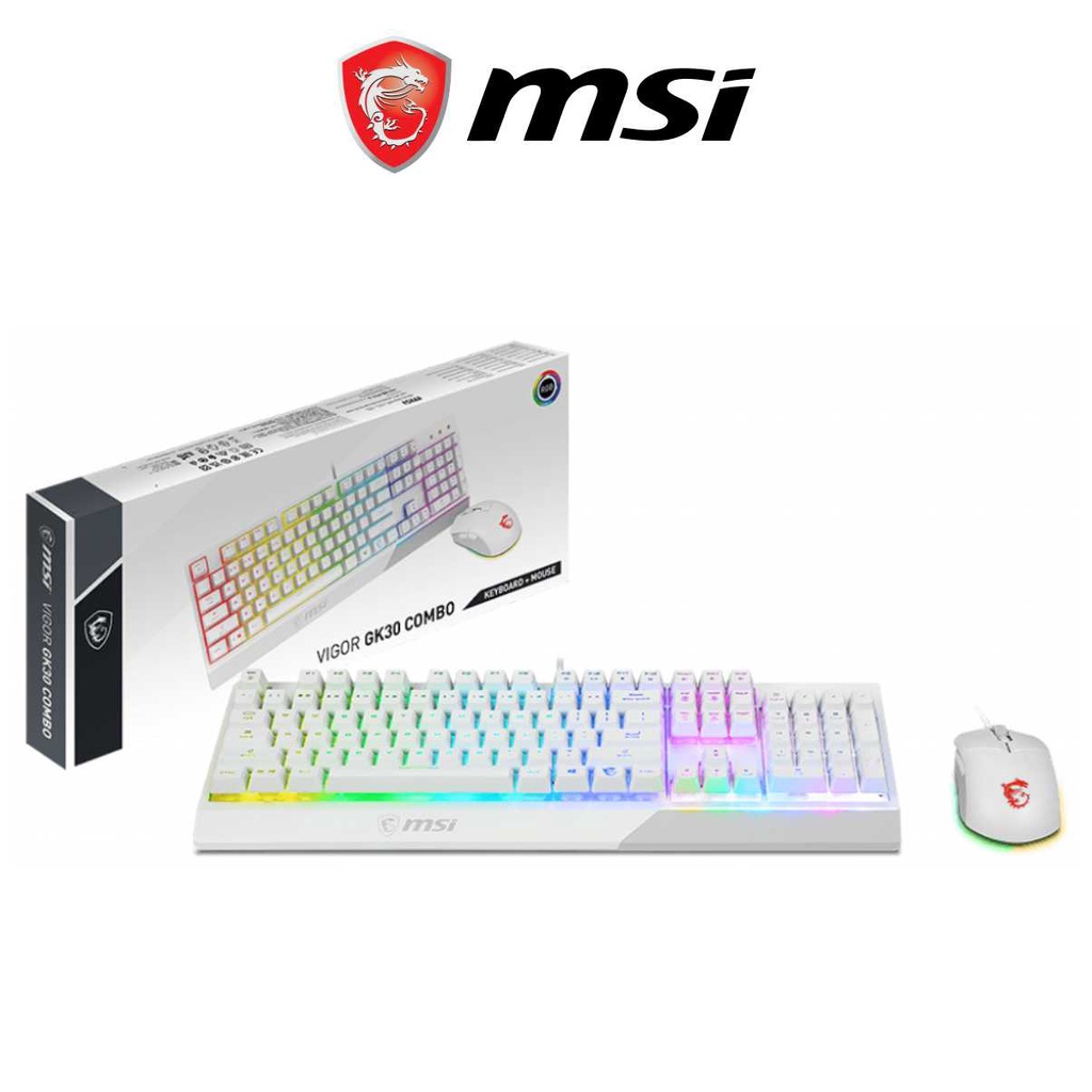 Bộ Bàn Phím Giả Cơ Và Chuột Gaming MSI Vigor GK30 US - Hàng Chính Hãng