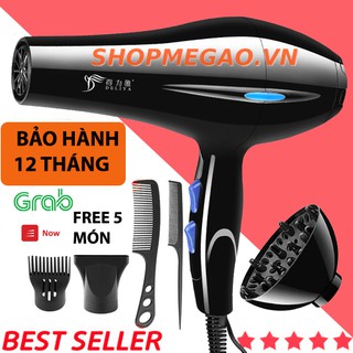 Máy Sấy Tóc Tạo Kiểu Deliya Công Suất Lớn 2200W Tặng Kèm Bộ Phụ Kiện 5 Chi Tiết + Bảo Hành 12 Tháng