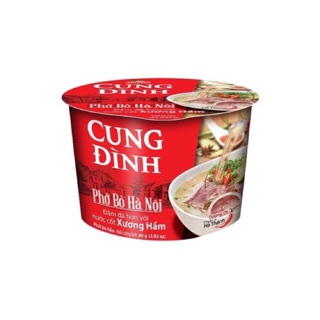 PHỞ GÀ - BÒ CUNG ĐÌNH MICOEM HỘP 80G