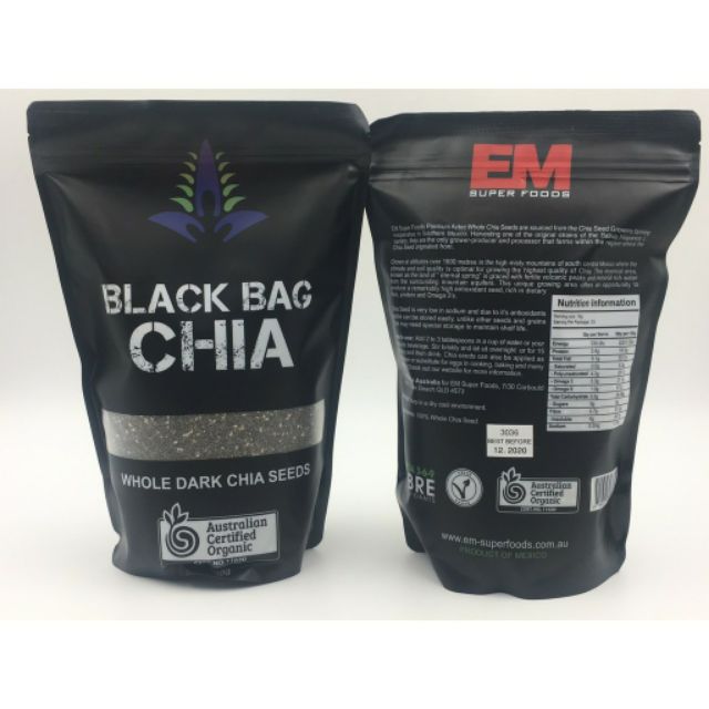 Hạt chia organic Úc loại mới