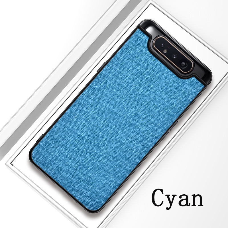 Ốp điện thoại lưng vải màu đa dạng dành cho Samsung Galaxy A80