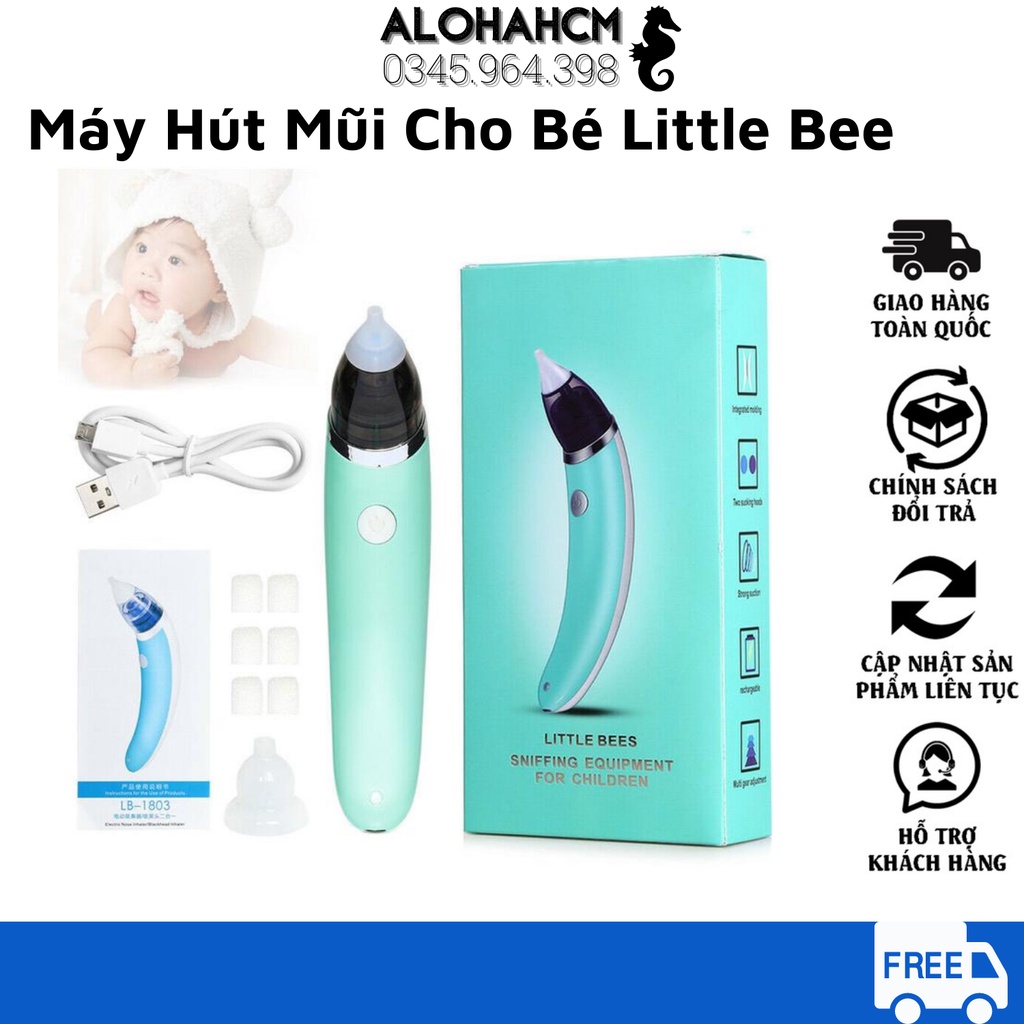Máy hút mũi Kaw-Little Bee Điện Tử Đầu Mềm An Toàn Cho Bé Cho Bé - Hàng Chính Hãng - Bảo Hành Uy Tín.