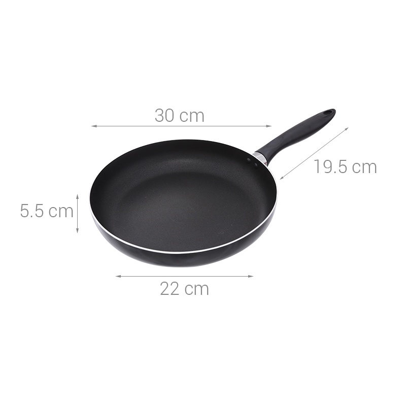 Chảo Chống Dính SUNHOUSE Trơn Size 18-30cm- Chảo trơn chống dính CT18-CT20-CT 24- CT26- CT28-CT30cm - Hàng Chính Hãng